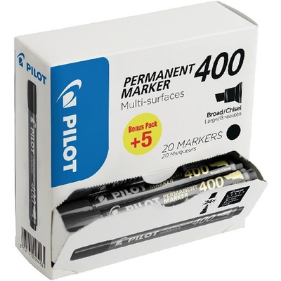 Pilot BT 400 20 бр. /опаковка черен перманентен маркер SCA-400-20B (SCA-400-20B)