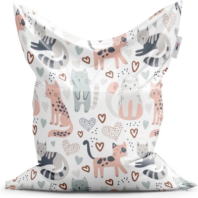 Sablio Sedací vak Malované kočičky 150x100 cm