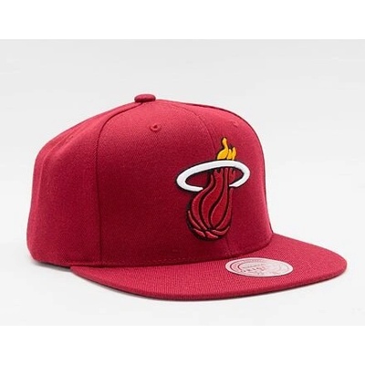 Mitchell & Ness Team Ground 2.0 Snapback Miami Heat Maroon