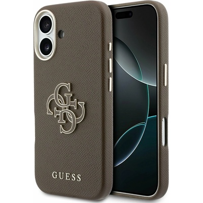 GUESS PU Resin Logo Задний Чехол за iPhone 17 Brown Guess | Kafyav | МЪЖЕ | UNI