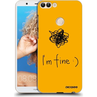 Púzdro Picasee silikónové Huawei P Smart - I am fine čiré