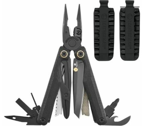 MultiTool Leatherman Wave Alpha Bundle Obsidian + Bitkit Black EU300164