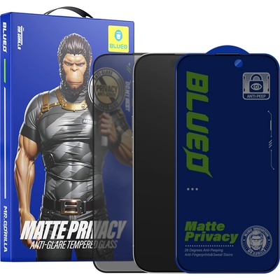 Blueo Протектор за дисплей - Blueo Anti-Peep Privacy - iPhone 17 Air - Матиран черен