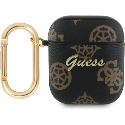 GUESS GUA2PG4GPK AirPods 1/2 капак черен/черен 4G Hook (3666339310585)