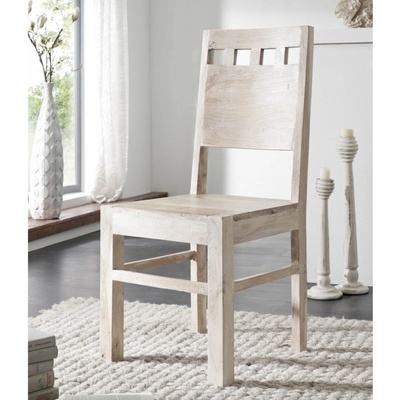Bighome White Wood plné opěradlo akácie