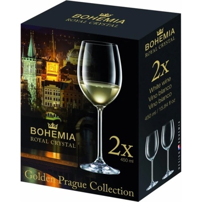 ROYAL CRYSTAL Sklenice na víno BOHEMIA 2FOR2 2 x 450 ml