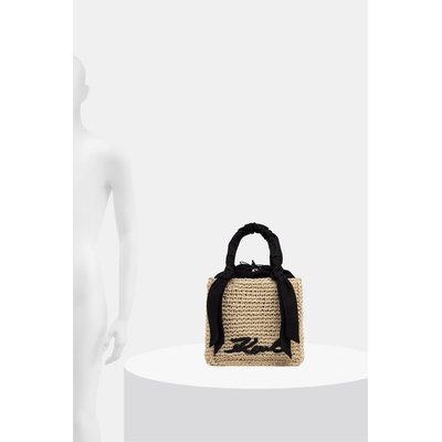 KARL LAGERFELD чанта тип кошница дамска от сплетена материя K/SIGNATURE (B2W46073)