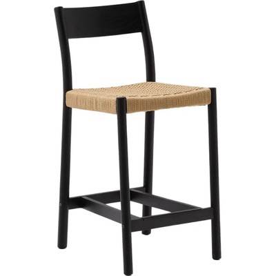 Kave Home Yalia 65 cm černá s výpletem