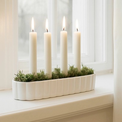 Wikholm Form Adventní svícen Edna bílý – Zboží Dáma
