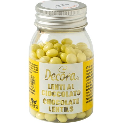 Decora Čokoládové lentilky žlté 80 g