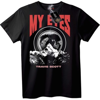 NOONEBRAND Тениска Travis Scott моите очи - M, White