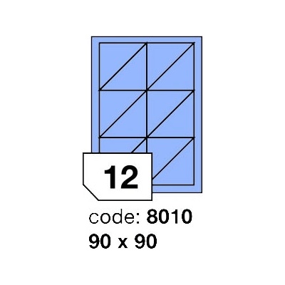 Rayfilm 90x90 mm 300 archů, matně modrá, R0123.8010D