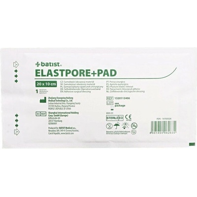 ELASTPORE+PAD náplast samolep.sterilní 10 x 20 cm 1 ks