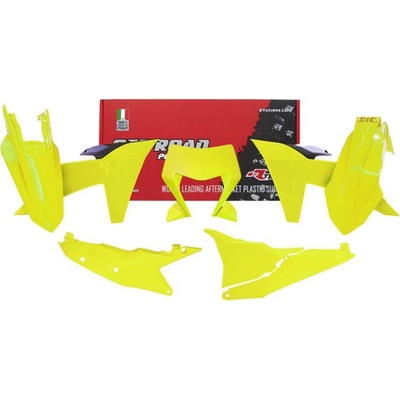 Race Tech RT plastová sada sa hodí pre sada 6 dielov kompatibilných pre KTM EXC/F 24- fluo žltá