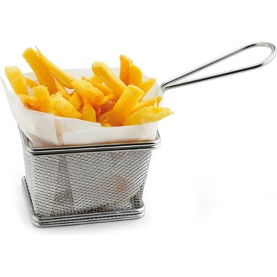 Nerezový košík na servírovanie pochúťok