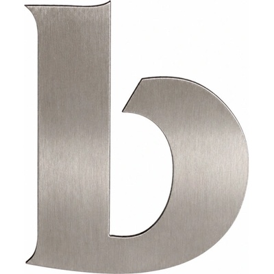 Domové číslo 120mm nerez písmeno "b" Nerez