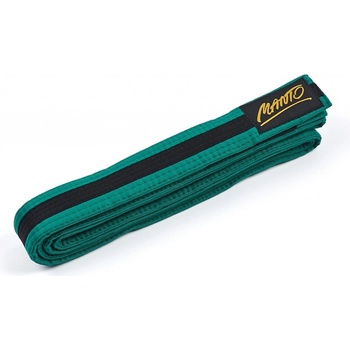 BJJ MANTO Tag zelený s čiernym pruhom