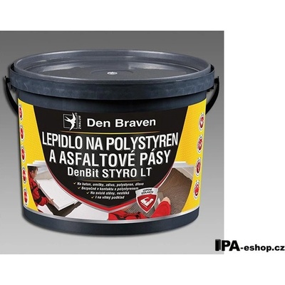 Den Braven DenBit STYRO LT Lepidlo na polystyrén a asfaltové pásy 10 kg černé