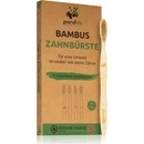 Pandoo Bambusová kefka Medium Soft 4 ks