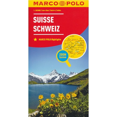 MARCO POLO Karte Länderkarte Schweiz 1:303 000