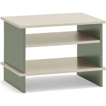 Teulat Зелено и кремаво нощно шкафче с рафтове Inari - Teulat (18775_TE)