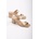 Moda Trend Дамски чехли с ток - Златисти #370790 (370790_Златист)