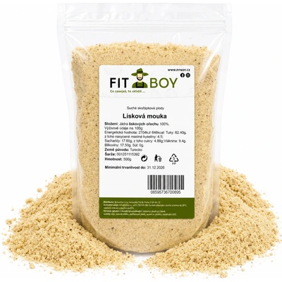 Fitboy Lieskovooriešková múka 0,5 kg