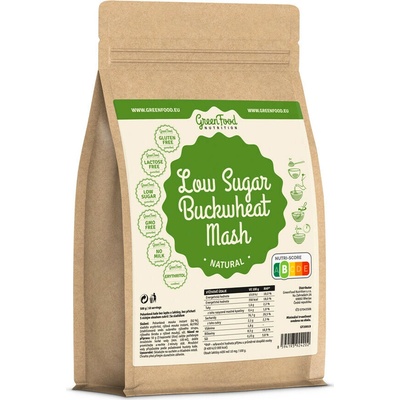 GreenFood nutrition Low sugar rychlá kaše pohanková kakaová 500 g