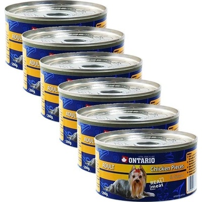 Ontario Adult kuracie kúsky a žalúdky 6 x 200 g
