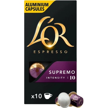 L'OR Алуминиеви кафе капсули за Nespresso L'OR Supremo 10 x 5, 2 г (4070428-8711000360521)