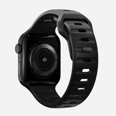 Tech-Protect Силиконова каишка за Apple Watch 42мм, 44мм, 45мм, 46мм, Ultra, Ultra 2 49мм - Tech-Protect Iconband Line Silicone Sport Band (черен) (THP2013)