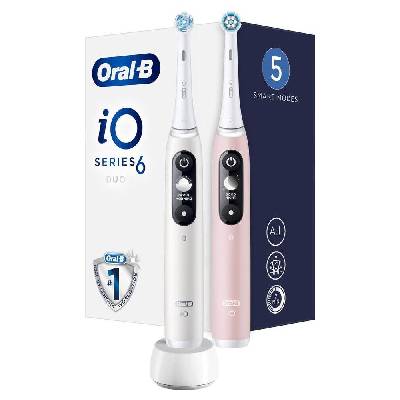 Oral-B iO Series 6 Duo Pack White/Pink Sand