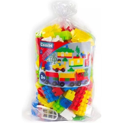 Mochtoys Комби Блокове: 150 пластмасови строителни кубчета в торба (117)