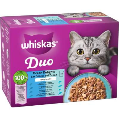JumboWhiskas Duo kapsičky 144 x Ocean Delights v želé 85 g