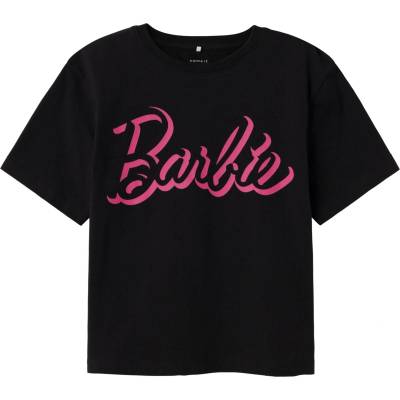NAME IT Тениска 'Dalina Barbie' черно, размер 116