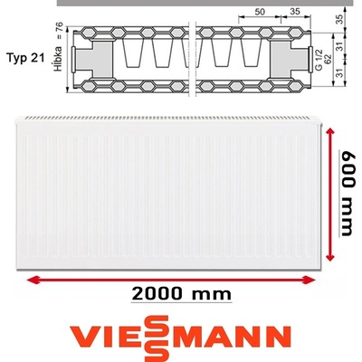 Viessmann 21 600 x 2000 mm