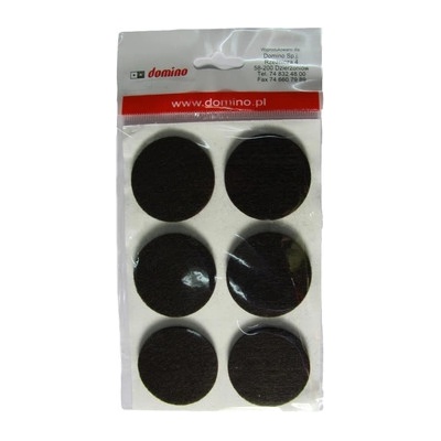 DOMINO - Filcová podložka U Filc fi40 - 6ks. hnědá – Sleviste.cz