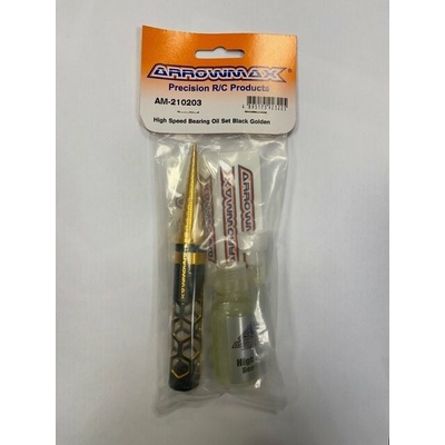 Arrowmax High Speed Bearing Oil Set Black Golden AM-210203