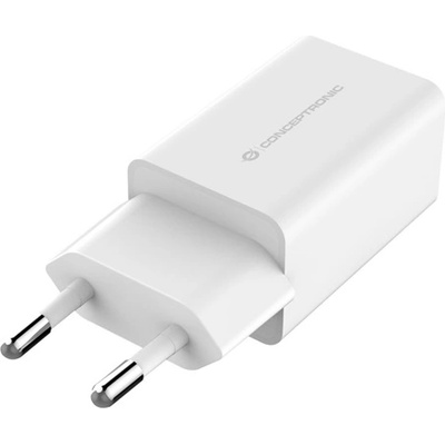 Conceptronic Адаптер за зарядно устройство за телефон Conceptronic - ALTHEA06W (2xUSB-A, 12W, бял) (ALTHEA06W)