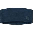 Buff merino Wide solid night blue