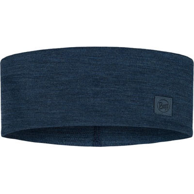Buff merino Wide solid night blue