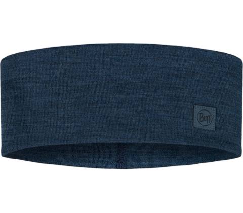 Buff merino Wide solid night blue