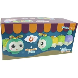 Manyuk Toys Игра с лазеща гъсеница - със светлина, музика и магнит (3225) Проходилка