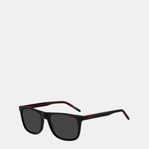 HUGO BOSS Слънчеви очила Hugo Men's Square UV Protection Sunglasses - Black Слънчеви очила