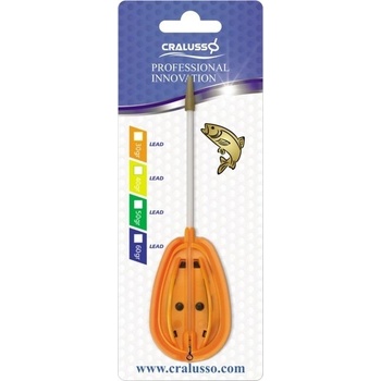 CRALUSSO - Košík + plniaca forma Rocket Method oranžový 40 g