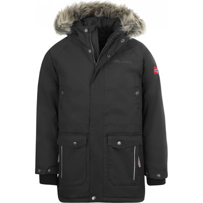 TROLLKIDS Детско яке парка Trollkids Kid's Nordkapp Jacket Parka - Black - размер 104 (EU) (703-2239-0313)