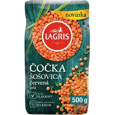 Lagris Čočka červená loupaná celá 0,5 kg