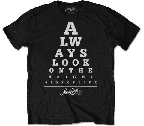 Monty Python tričko Bright Side Eye Test čierne