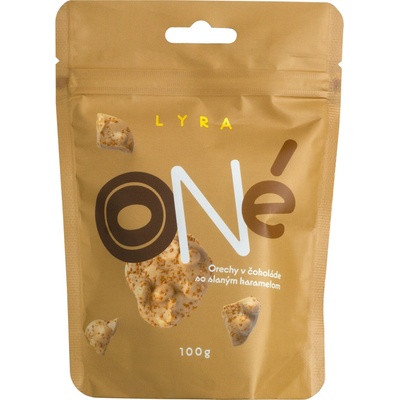LYRA ONé Piemontské orechy v čokoláde so slaným karamelom 100 g