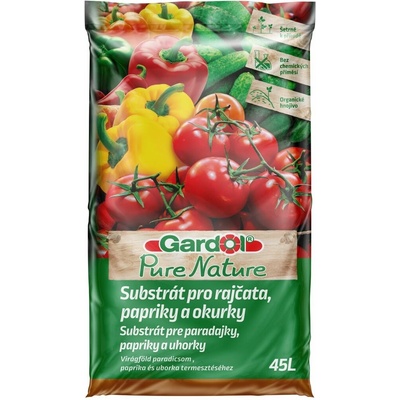Gardol Pure Nature Pestovateľský substrát pre paradajky, papriky a uhorky 45 l